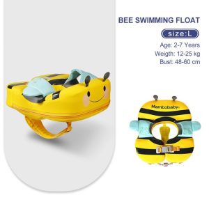 Mambobaby Baby Waist Float – Bee Yellow, Large (02-06 Years)