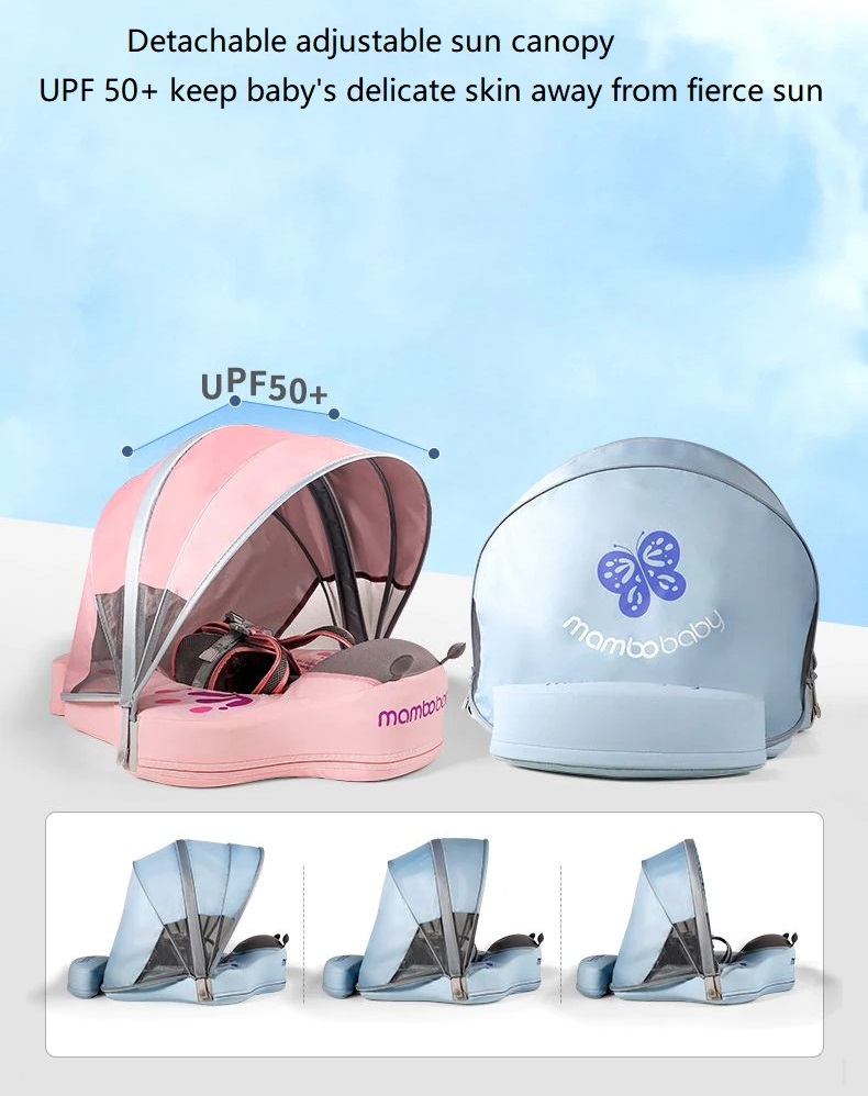 Mambobaby Float with Canopy and Detachable Tail